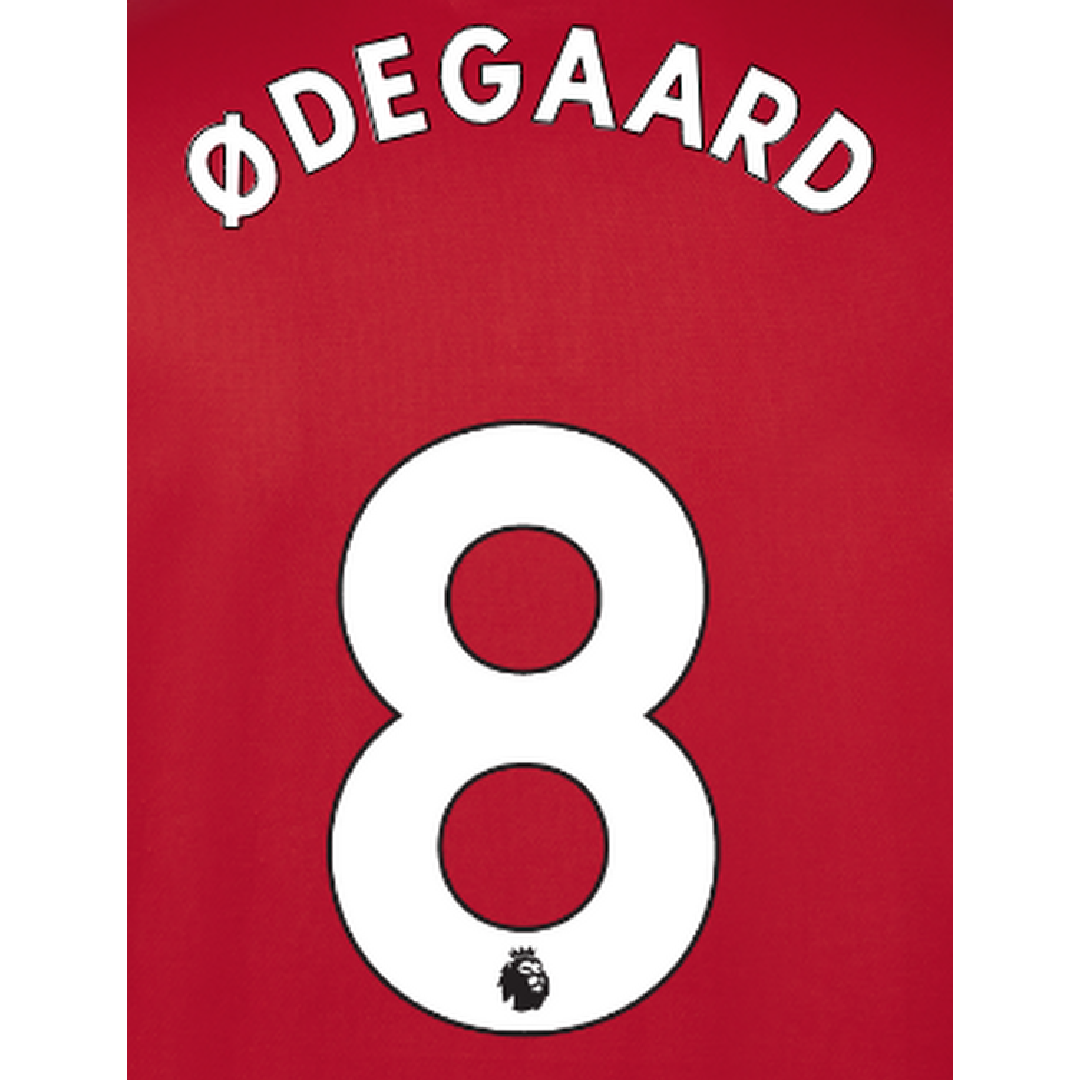 Authentique, EPL ODEGAARD WHITE NAME AND NUMBER SET 22-23