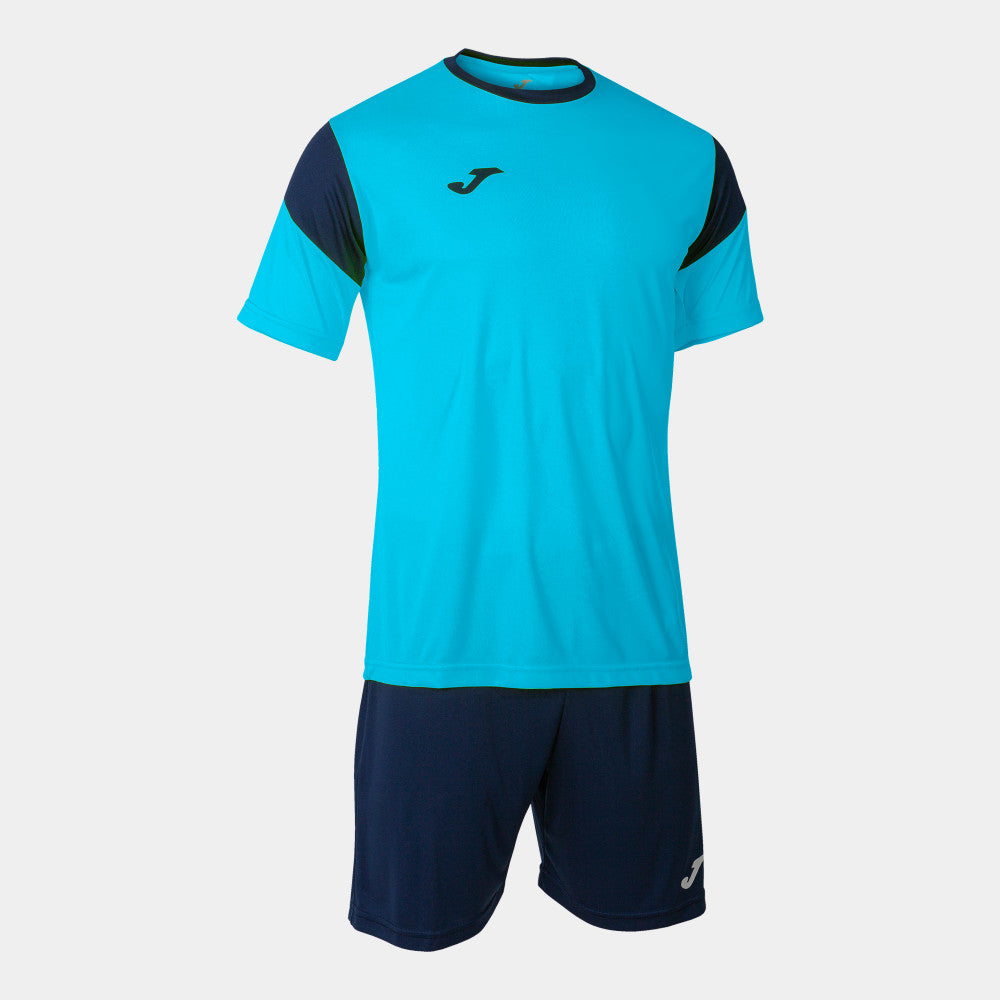 Joma, Joma Phoenix Uniform Soccer Set Jersey et Short Turqoise/Navy