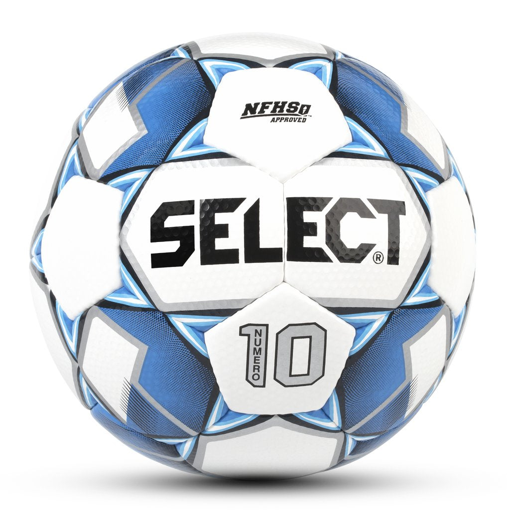 Sélectionner, Numero 10 Ballon de football Blanc/Bleu