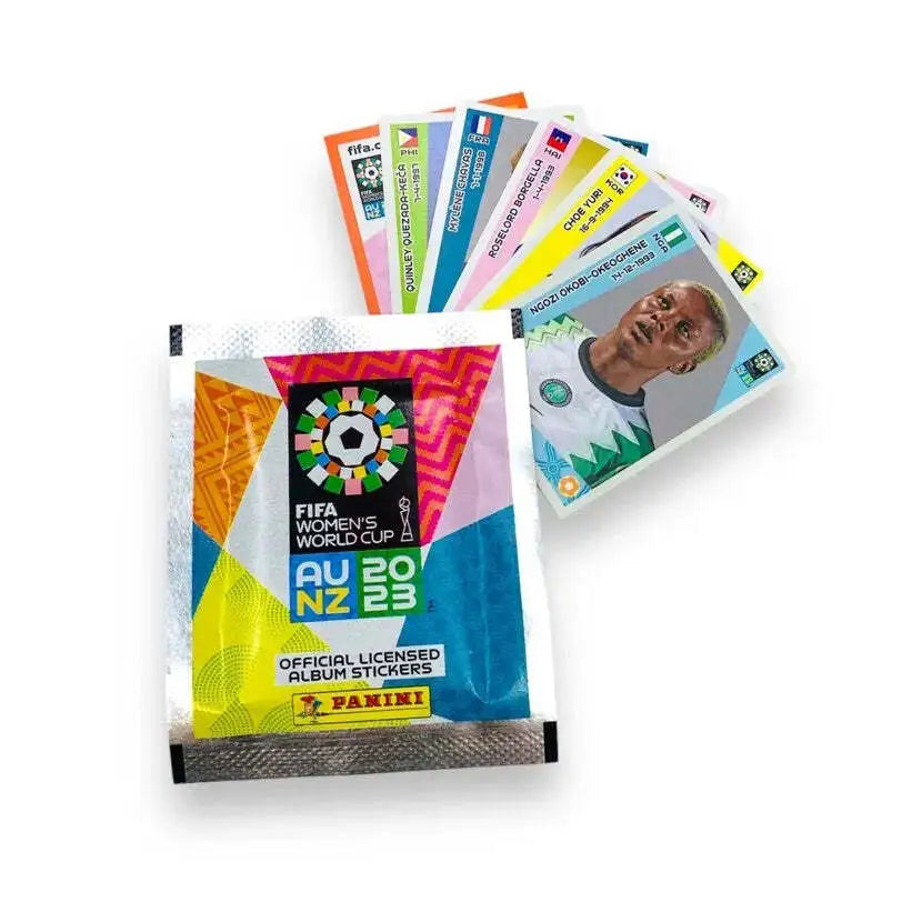 Panini, Pack d'autocollants Panini pour la Coupe du Monde Féminine de la FIFA (5 autocollants par pack)