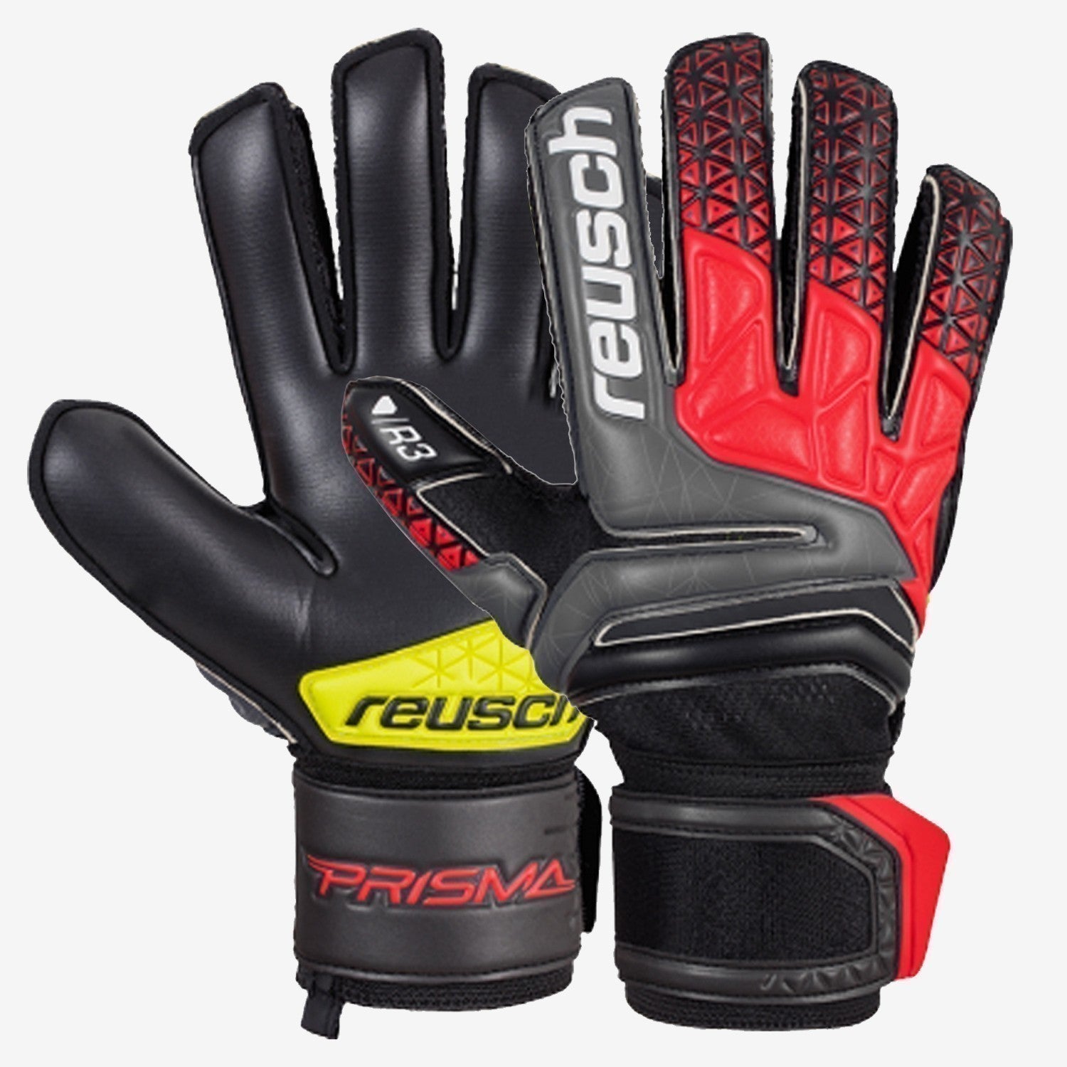 Reusch, Prisma Prime R3 Finger Support - Noir/Rouge feu/Noir