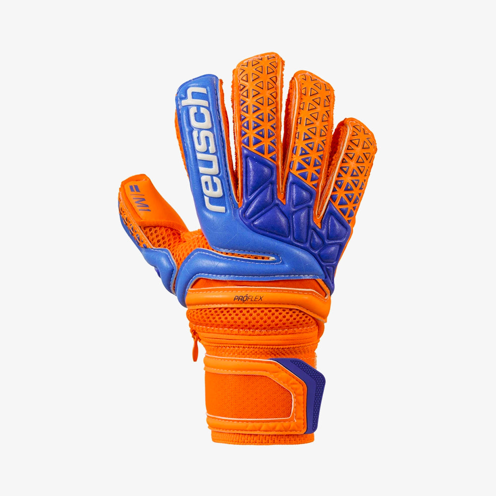 Reusch, Prisma Pro M1 Ortho-Tec Jr pour enfant - Orange/Bleu