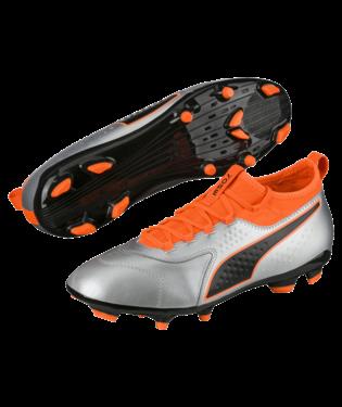 Puma North America Inc, Puma One 3 Lth FG Silver-Orange-B