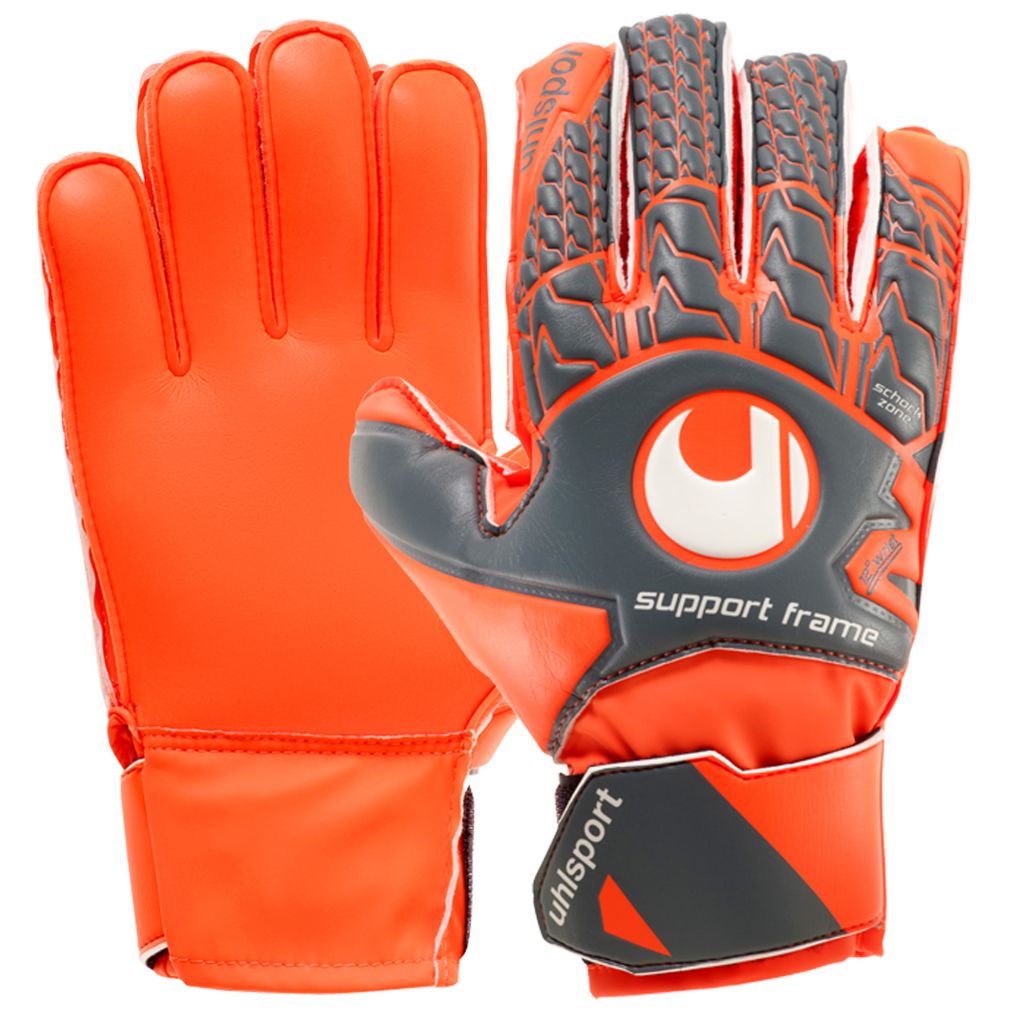 Uhlsport, Uhlsport Kid's Supersoft Goalkeeper Gloves AeroRed/Dark Grey (Gants de gardien de but Supersoft AeroRed/Gris foncé)